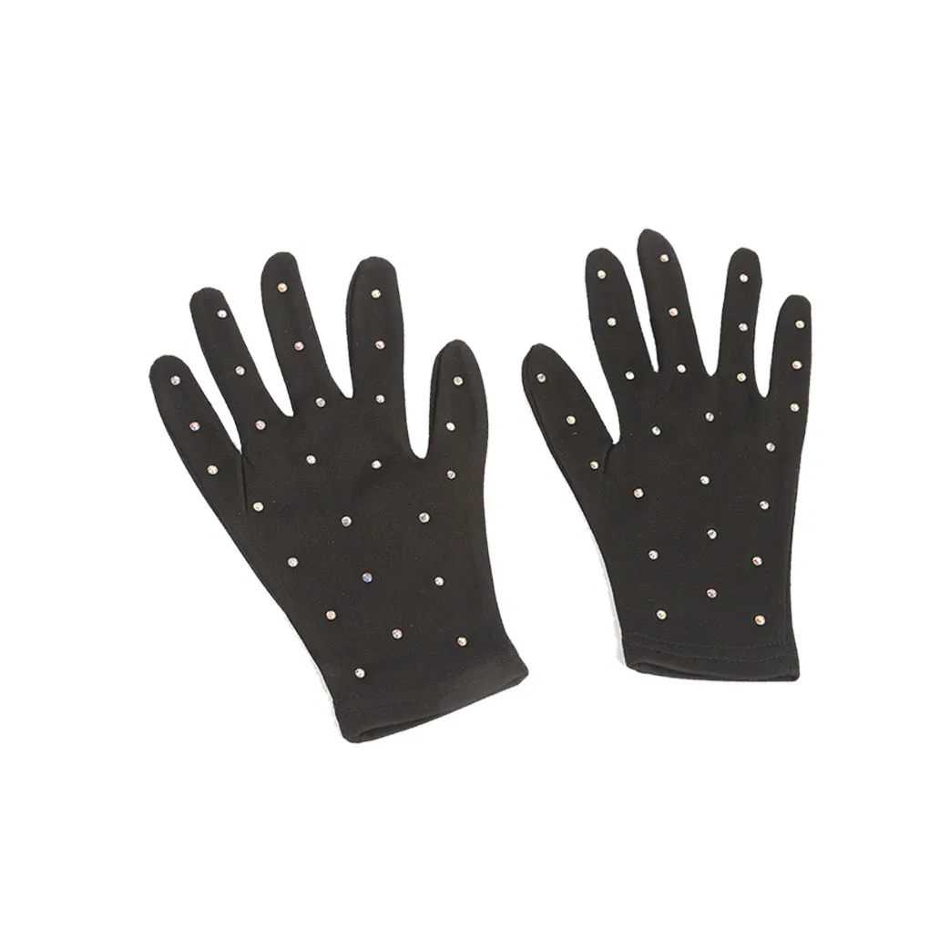 Top Trends: New Fashion Figure Skating Wrist Gloves Skin Friendly Sunscreen Mittens Crystal Gloves For Adult Cycling S / M / L Shoppable Styles