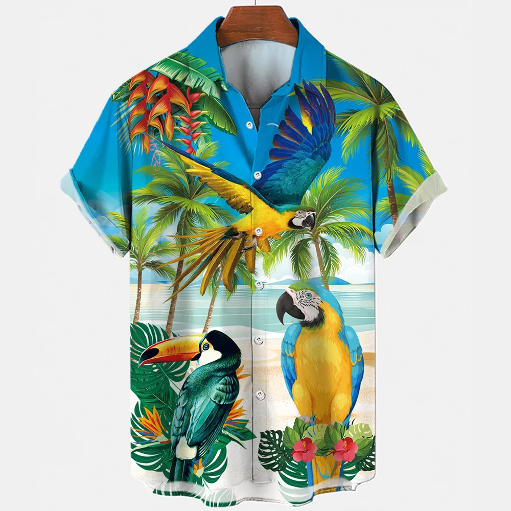 Top Trends: Fashion Hawaiian Shirts Men's Clothing Beach Graphics 3d Shirts Mens Short Sleeve Tops Summer Clothing Casual Oversized Apparel Shoppable Styles