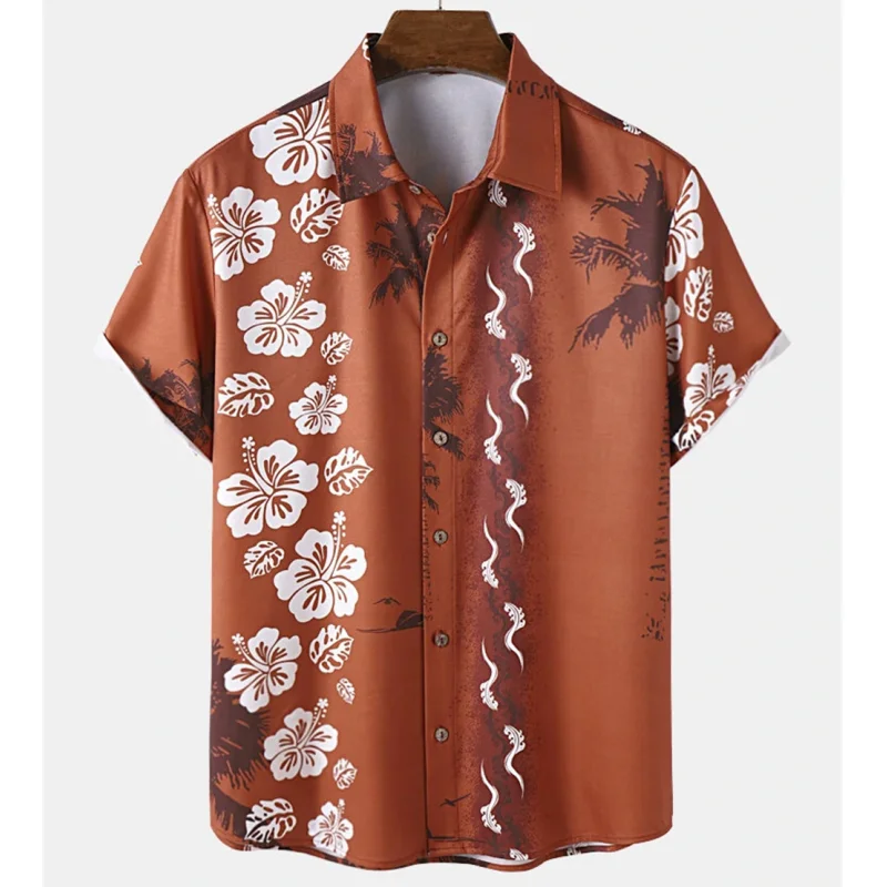 Top Trends: Summer Shirt For Men Floral 3d Printed High-Quality Hawaiian Men Clothing Loose Oversized-Shirt Fashion Party Short Sleeved Tops Shoppable Styles