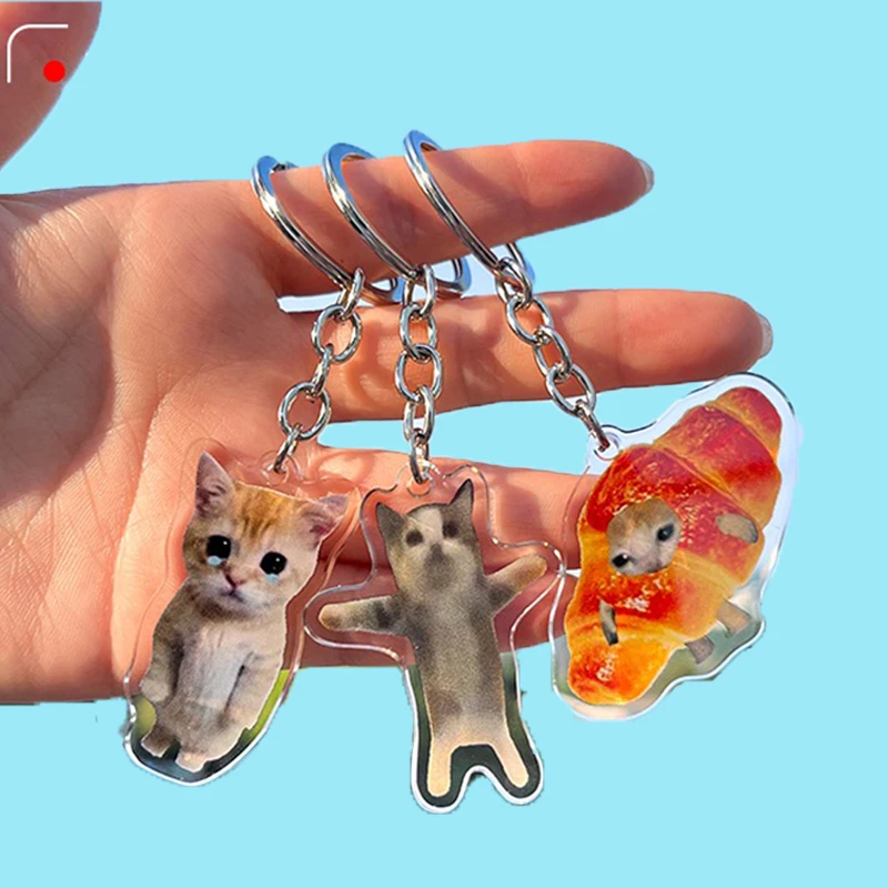 Top Trends: Creative Cat Pendant Keychain Funny Resin Lanyard Small Link Happy Banana Key Chain Bag Keychain Student Gift Accessories Shoppable Styles