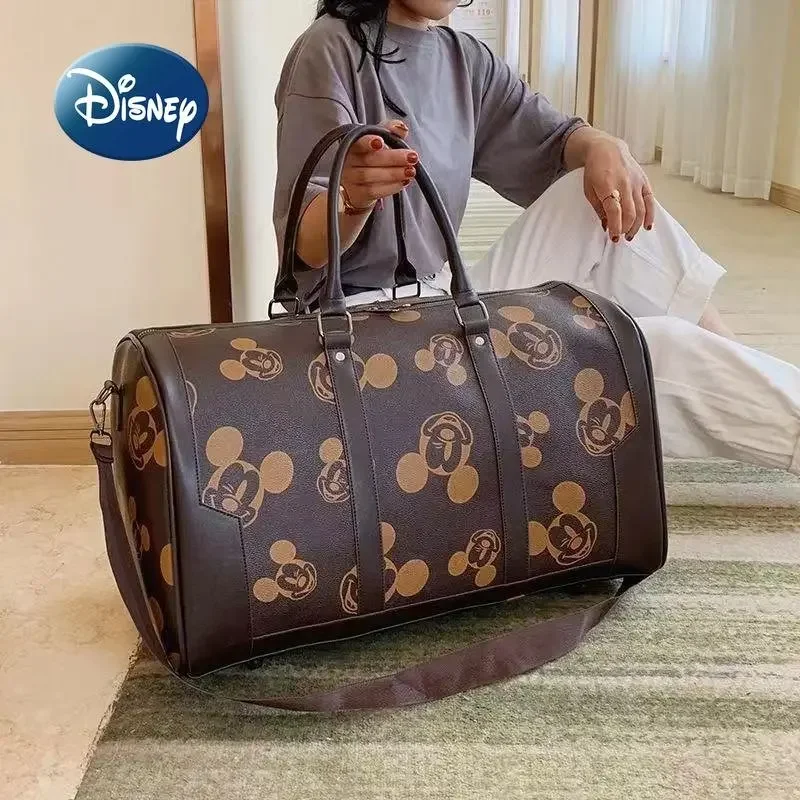 Top Trends: Disney Mickey New Fashion Women's Travel Tote Bag Men's And Women's Luggage Bag Large Capacity One-shoulder Messenger Bag Shoppable Styles