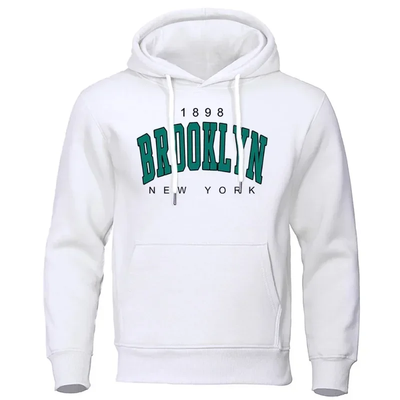 Top Trends: 1898 Brooklyn New York Printed Mens Hoody Creativity Crewneck Clothing Fashion Oversize Sweatshirt Fashio Crewneck Hoodie Male Shoppable Styles