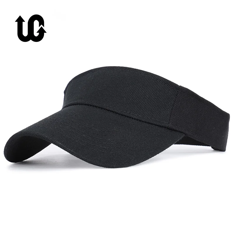 Top Trends: Spring Summer Sports Sun Cap Men&#039; Cap Women Adjustable Cotton Visor UV Protection Top Empty Tennis Golf Running Sunscreen Hat Shoppable Styles