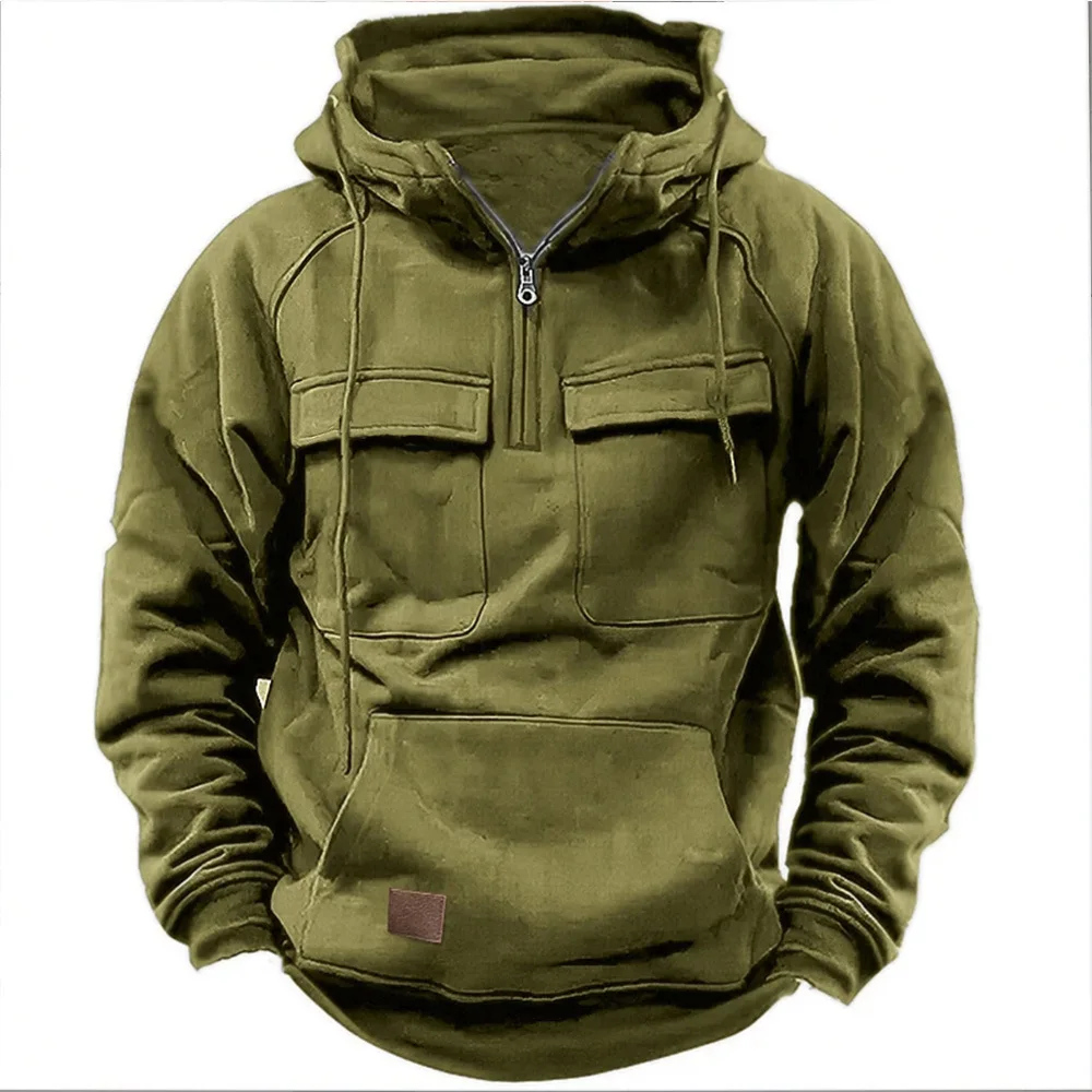 Top Trends: Covrlge 2023 New British Style Spring And Autumn Youth Style Solid Men‘s Hoodie Loose Hooded Men Sweatshirt Casual Hoodies Shoppable Styles - Image 5