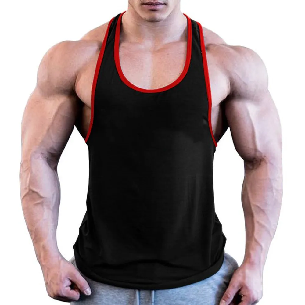 Top Trends: Men Gym Singlet Stringer Muscle Tank Tops Fitness Sport Shirt Y BACK Racer Workout Vest Shoppable Styles