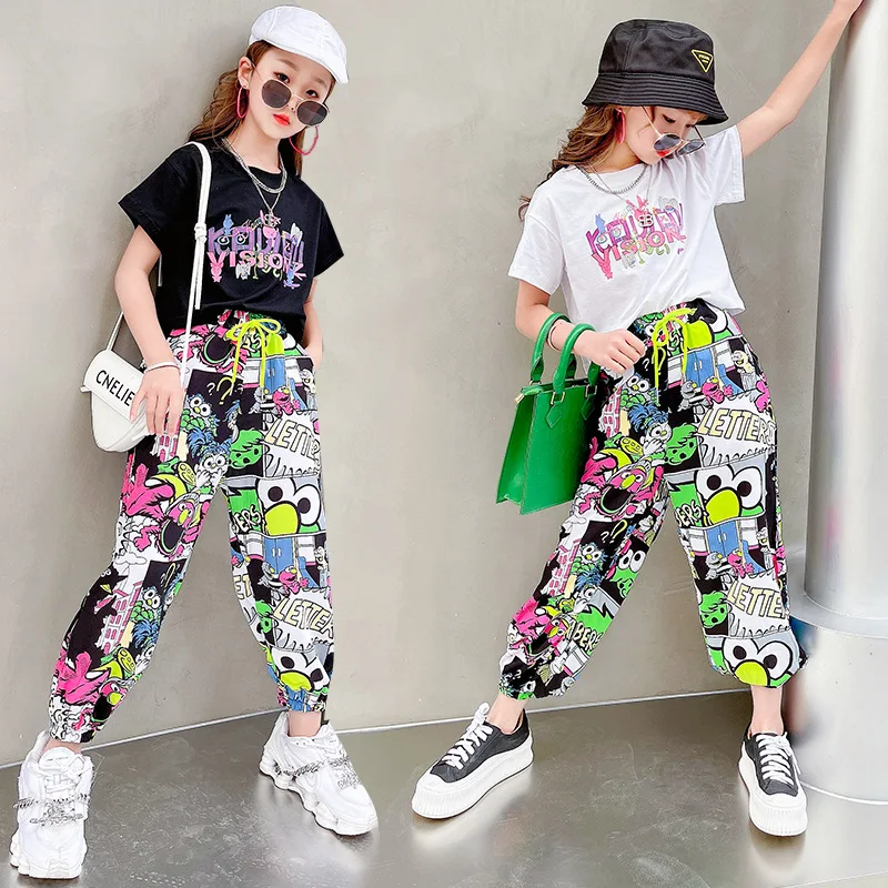 Top Trends: Girls Outfits Teenage Kids Clothes Suit Light Summer Korean Clothing Girls Clothes 5 6 8 10 12 14 Years Tracksuit For Children Shoppable Styles