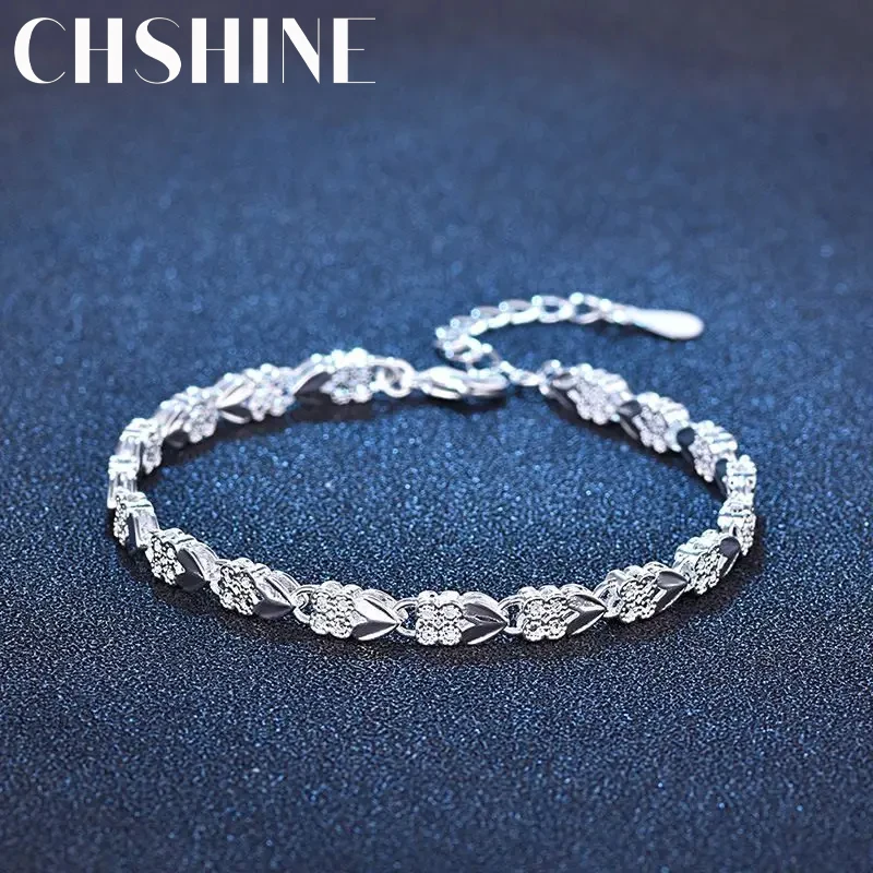 Top Trends: Fine Heart Bracelets 925 Sterling Silver Chain Cuff For Women Men Adjustable High Quality Fashion Popular Party Jewelry Gifts Shoppable Styles