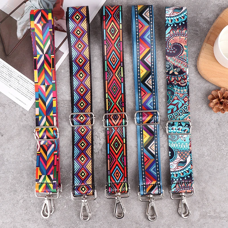 Top Trends: 1PC Nylon Bag Strap Woman Colored Straps For Crossbody Messenger Shoulder Bag Accessories Adjustable Embroidered Belts Straps Shoppable Styles