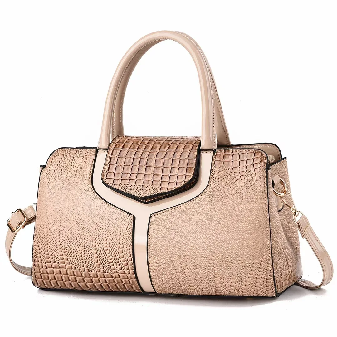 Top Trends: Crocodile Pattern Texture Leather Handbag Fashion Pillow Shoulder Bag Light Luxury Handheld Portable Versatile Satchel Tote Bags Shoppable Styles - Image 6