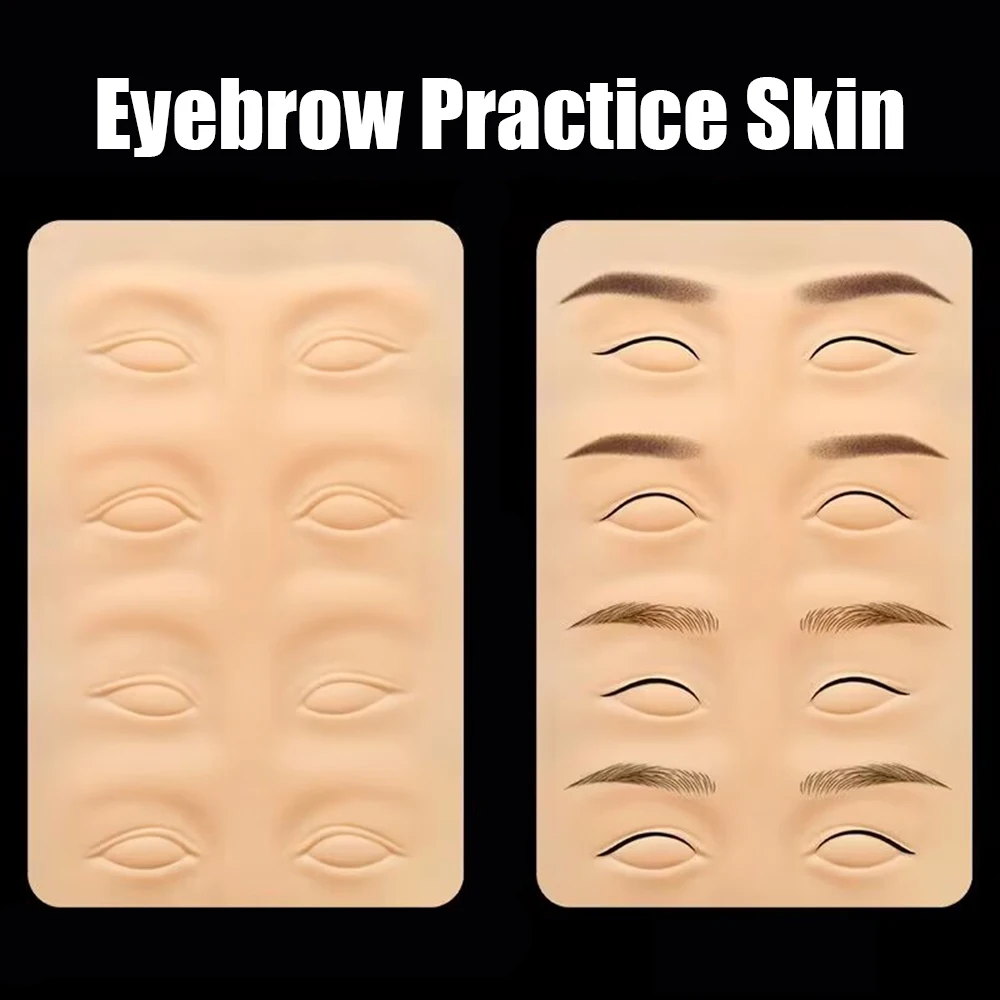 Top Trends: 3D 4 / 10PCS Microblading Cosmetic Silicone Practice Skin For Eyebrow Eyeliner Tattoo Makeup Training For Tattoo Supplier Shoppable Styles