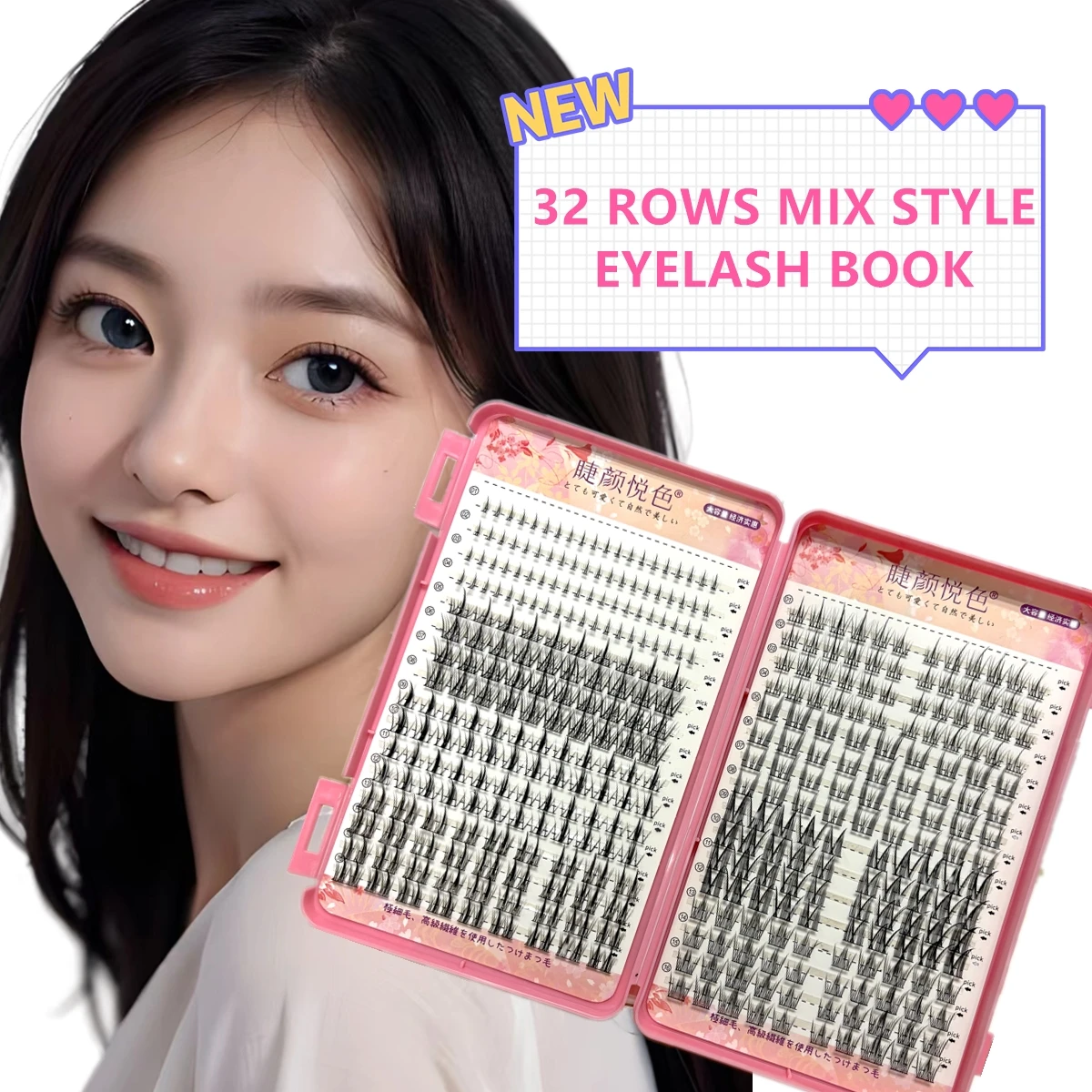 Top Trends: Mix 32Rows Eyeslashes Extension Personal Professional Individual Cluster Grafting Wholesale Large Capacity Flowerknow Makeup Shoppable Styles