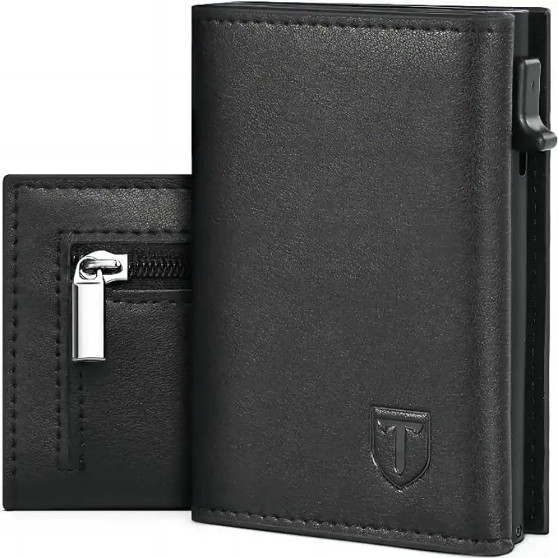 Top Trends: New Slim Wallet For Men, Mini Wallet With Coin Compartment, RFID Protection And ID Window Credit Card Holder Shoppable Styles