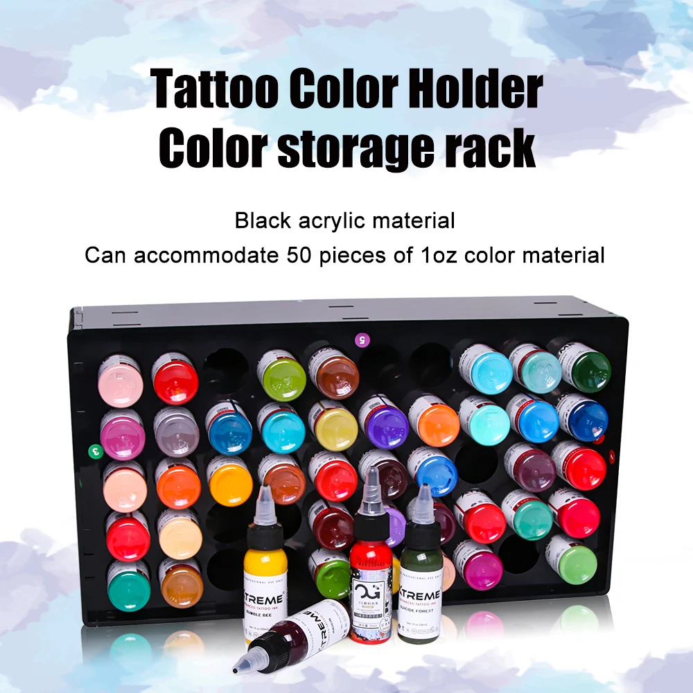 Top Trends: Tattoo Pigment Rack Assembly Colorant Holder Thickness 3.5mm Acrylic Finishing Storage Box Tattooink Special HYlab Tattoo Supply Shoppable Styles