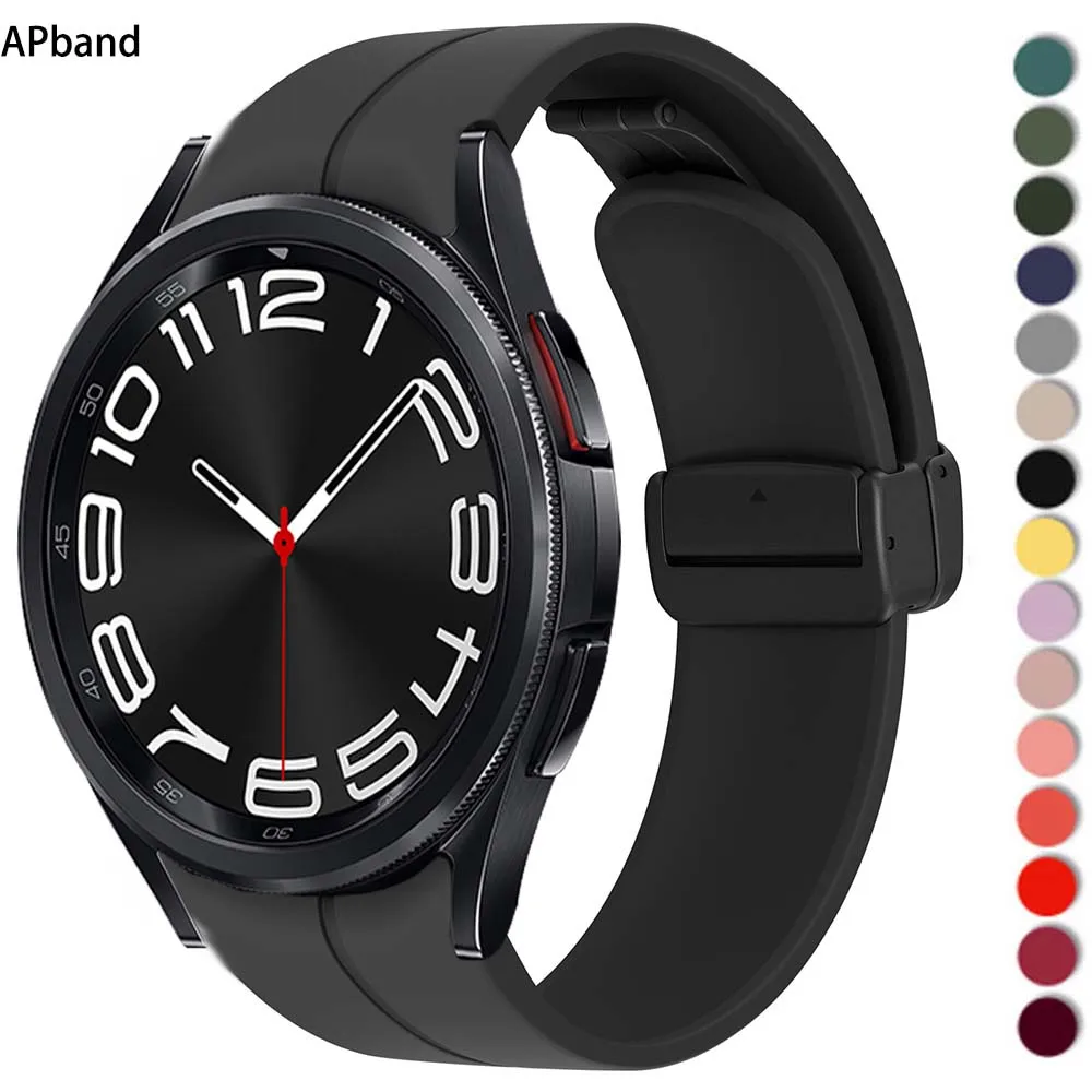 Top Trends: Magnetic Band For Samsung Galaxy Watch 6 / 5 / 4 / pro / 3 Classic Active 2 44mm 40mm 46mm 42mm Sport Silicone Bracelet Watch4 Strap 45m Shoppable Styles