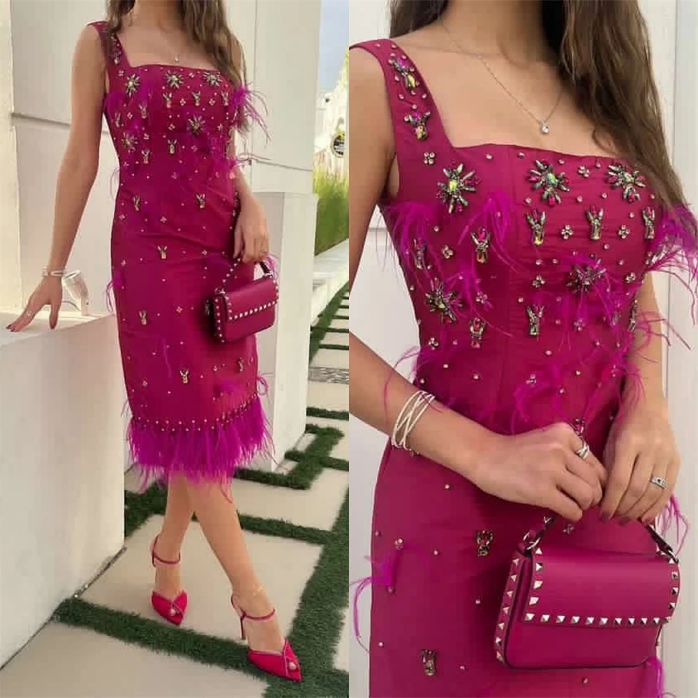 Top Trends: Prom Dresses Exquisite Spaghetti Sheath Cocktail Sequin Skirts Satin Occasion Evening Gown فساتين نسائيه سهره Formal Dress Shoppable Styles