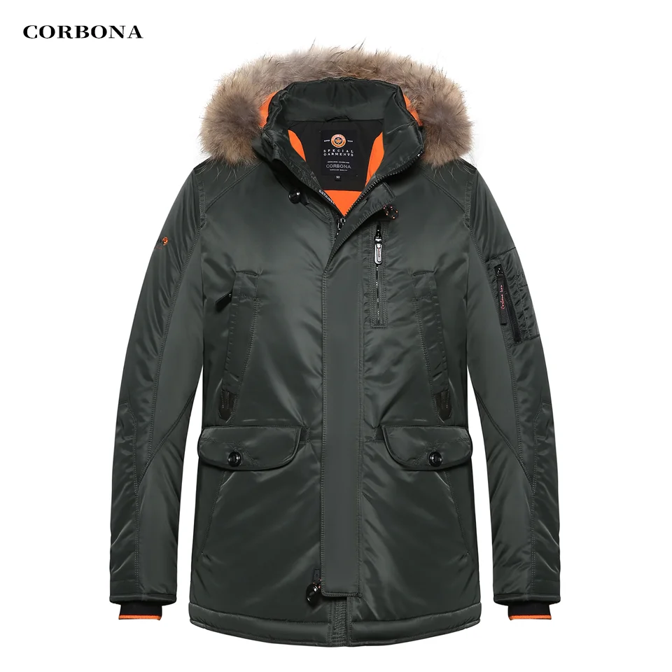 Top Trends: CORBONA New Men's Jackets Real Ful Collor Winter Coat Business Fashion Down Cotton Parka Thick Casual Multifunctional 2024 Shoppable Styles