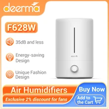 Deerma Air Humidifiers F628W 5L Silent Mist Sprayer Perfume Diffuser F628 Ultrasonic Humidifier for Home Office