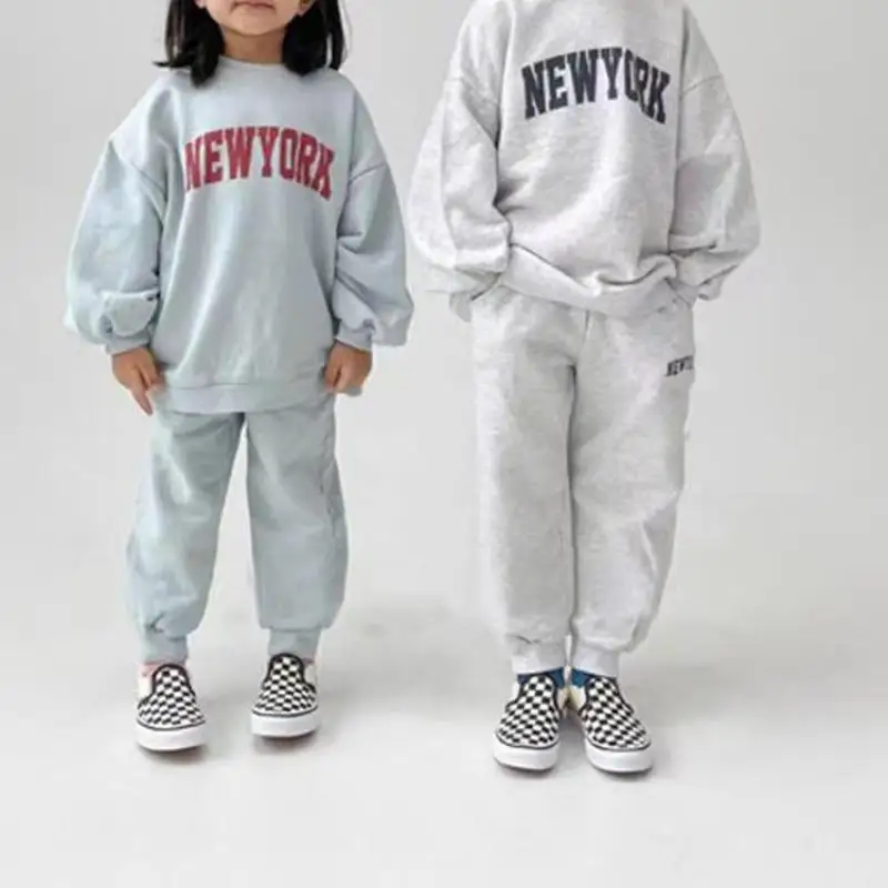 Top Trends: 2023 Autumn New Baby Long Sleeve Sweatshirt Set Letter Print Children Casual 2pcs Suit Infant Boys Sportspant Suit Baby Outfits Shoppable Styles