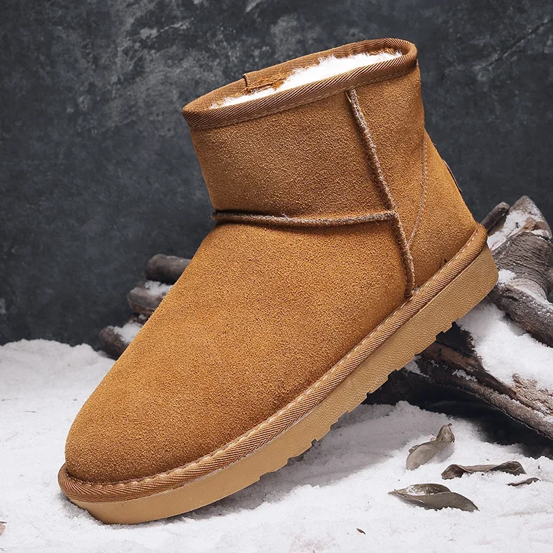 Top Trends: Winter Boots For Man Outdoor Slip On Snow Boots Non-slip Cotton Shoes Men Plus Velvet Keep Warm Casual Ankle Boots Plus Size 47 Shoppable Styles