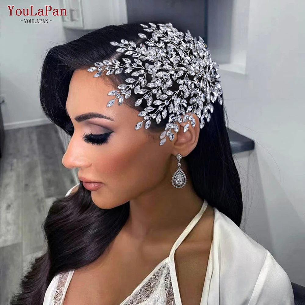 Top Trends: TOPQUEEN HP438 Fashion Wedding Headpiece Women Tiara Bridal Headwear Crystal Hair Piece Wedding Accessories Rhinestone Headband Shoppable Styles