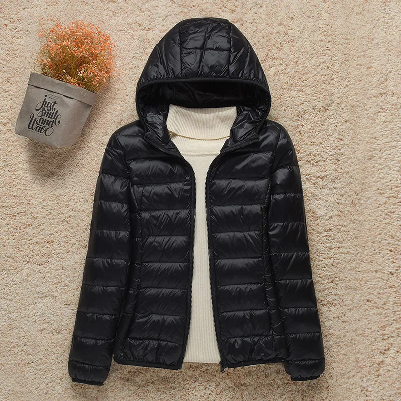 Top Trends: 2023 New Women Thin Down Jacket White Duck Down Ultralight Jackets Autumn And Winter Warm Coats Portable Outwear Shoppable Styles