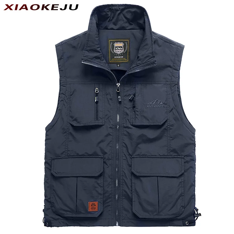 Top Trends: Men Work Vest Men&#039;s Clothing Hunting Motorcyclist Tactical Coat Summer MAN Multi-pocket Military Sleeveless Jacket Shoppable Styles