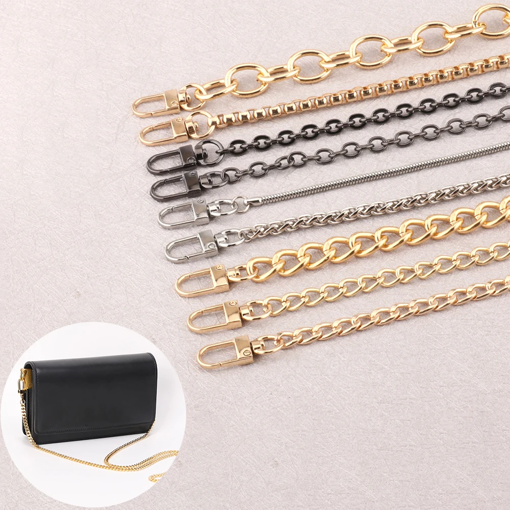 Top Trends: Multicolor Bag Chain Accessories Gold Women&#039;s Shoulder Bag Chain Metal Bag Chain Strap Crossbody Bag Parts Belt Chain For Bags Shoppable Styles