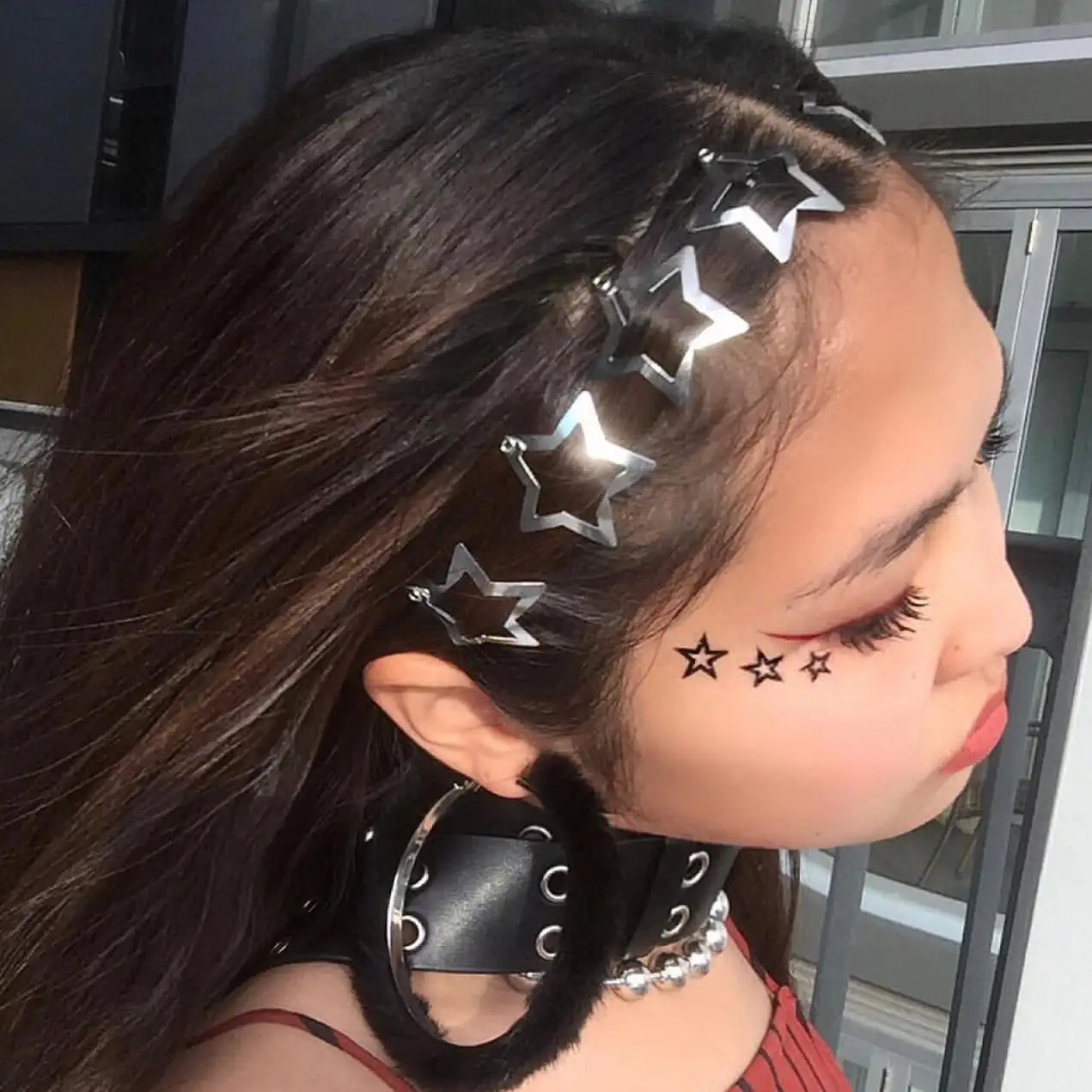 Top Trends: 50pcs Sliver Y2K Star BB Hair Clips For Girls Metal Snap Hairpins Barrettes Women Clip Stars Filigree Styling Hair Accessories Shoppable Styles - Image 2