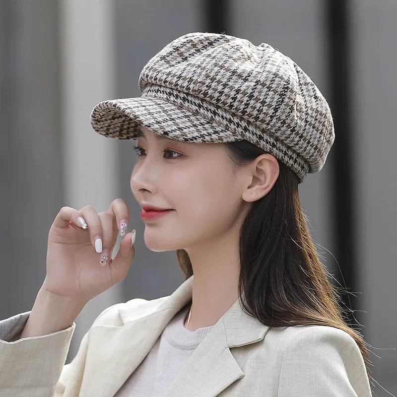 Top Trends: Hats For Women Winter Warm Age-reducing Fashion Beret Army Octagonal Cap Casual Peaked Cap Feminino Boina S54 Shoppable Styles - Image 4