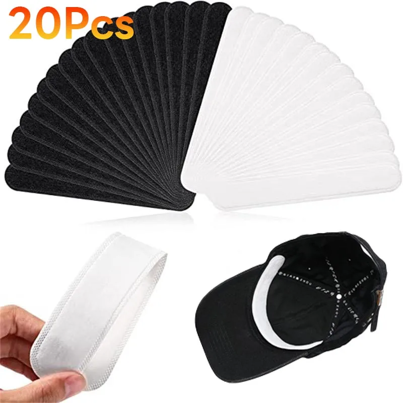 Top Trends: Hat Invisible Sweat Absorber Liner Pads Summer Baseball Cap Anti-dirty Absorbing Sweat Sweatband Hat Size Reducer Strip Stickers Shoppable Styles