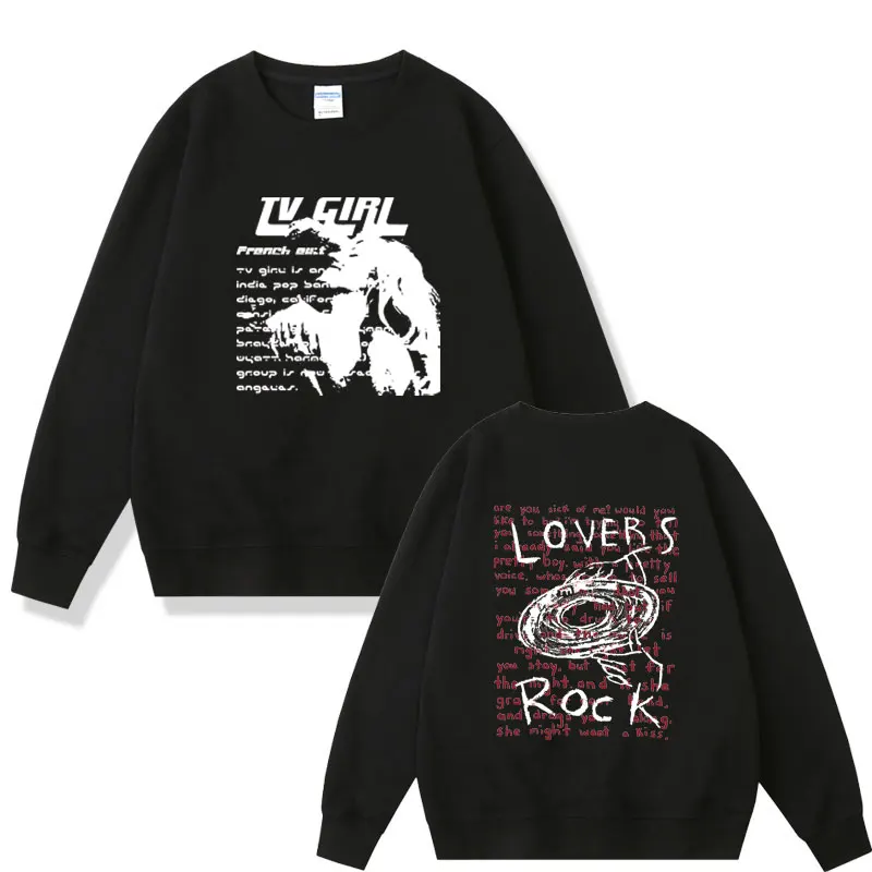 Top Trends: Tv Girl Lovers Rock Song Double Sided Print Sweatshirt French Exit Album Poster Merch Pullover Men Women Crewneck Sweatshirts Shoppable Styles