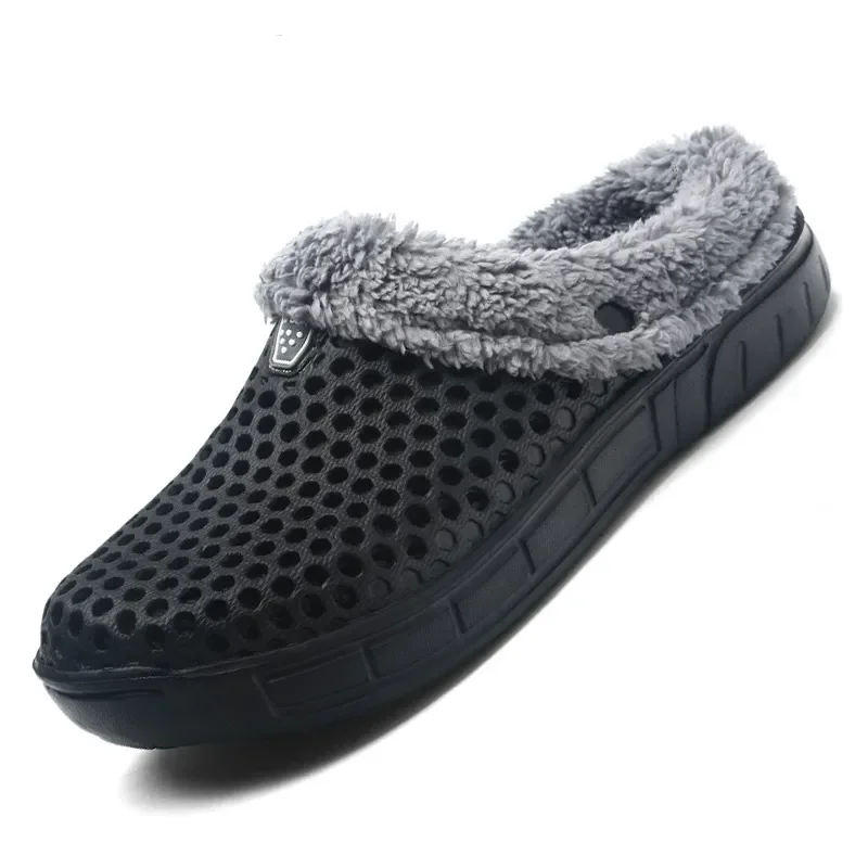 Top Trends: 2023 Winter Warm Slippers Women Men Shoes Indoor Slides Cotton Pantoffels Casual Clogs With Fur Easy On House Floor Slippers Shoppable Styles