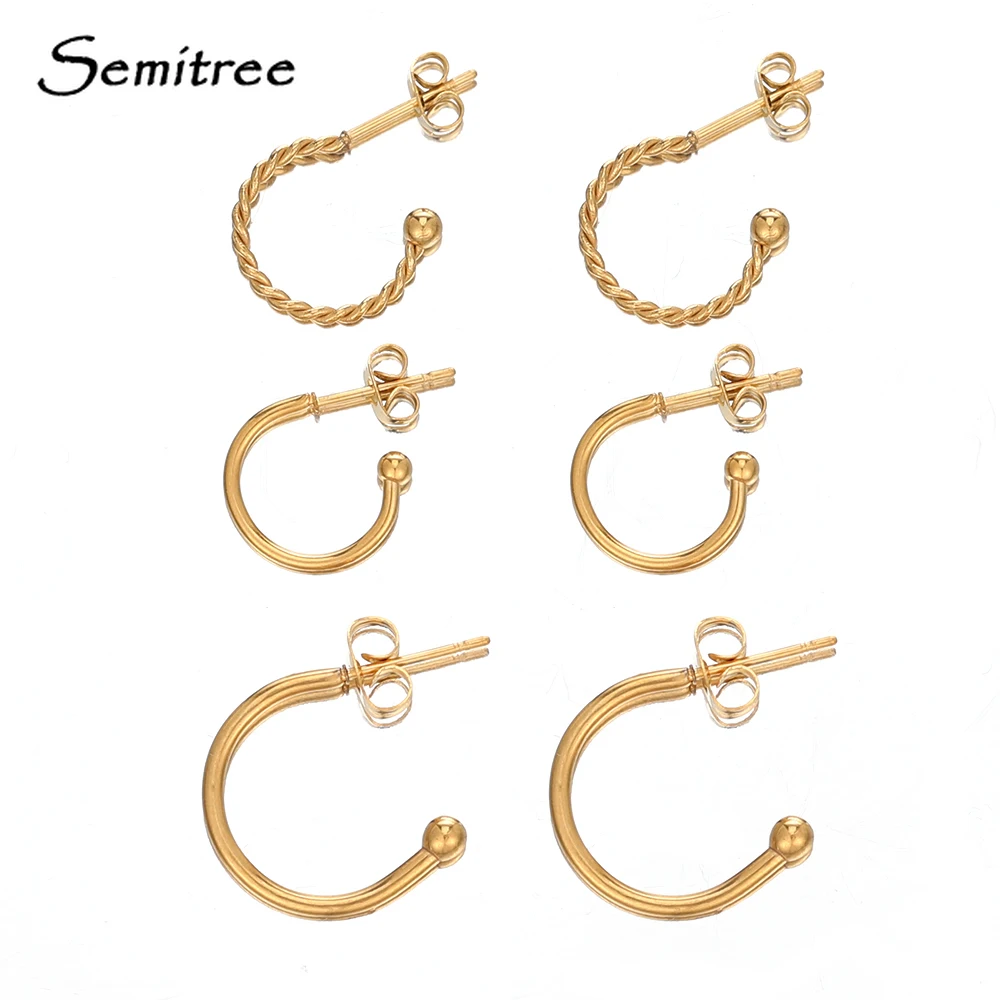 Top Trends: 10pcs Stainless Steel Ear Wire Earring Hooks Connector For DIY Jewelry Making Accessories Crafts Dangle Hoop Earrings Components Shoppable Styles