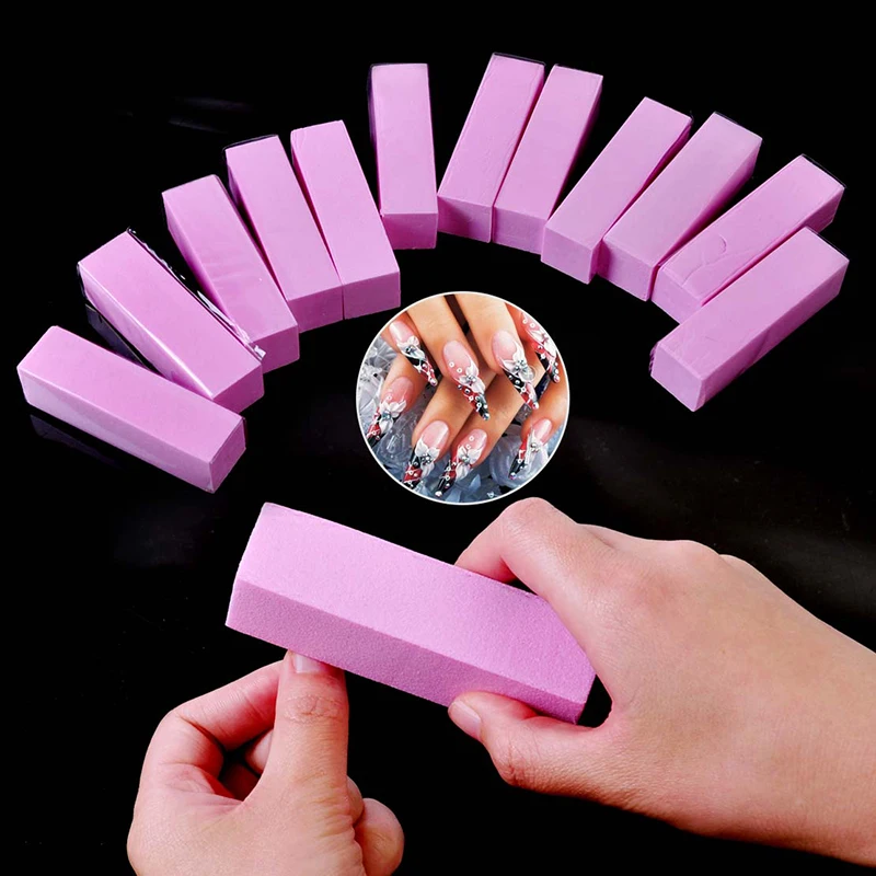 Top Trends: 1pc Pink Form Nail Buffers File Manicure Tool Pedicure Manicure Care Sponge Nail Art Buffer File Polish Sanding Nail Tools New Shoppable Styles