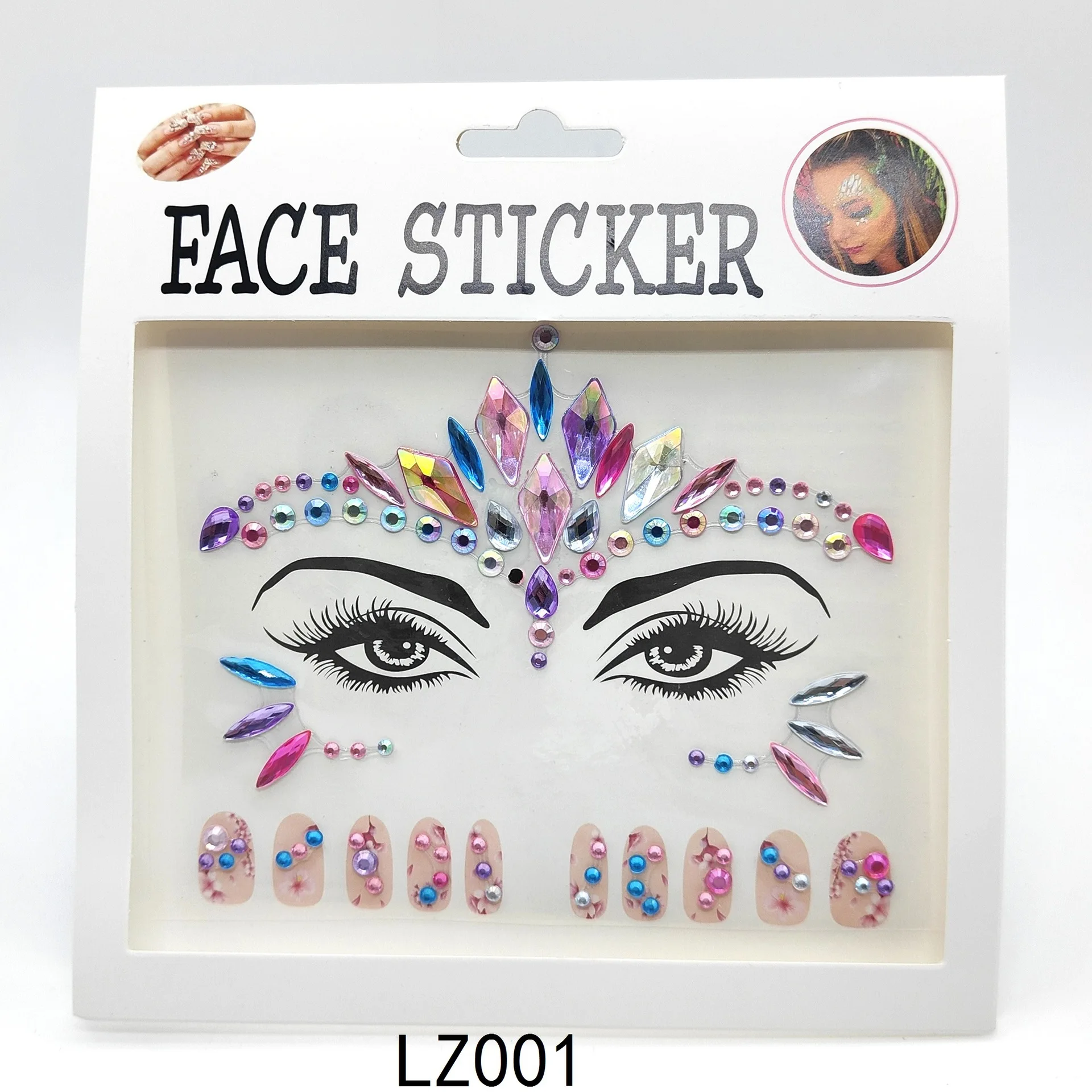 Top Trends: DIY Rhinestone Gemstone Eyeshadow Stickers Holiday Party Glitter Face Jewellery Nail Stickers Children Cute Art Tattoos Self-adh Shoppable Styles