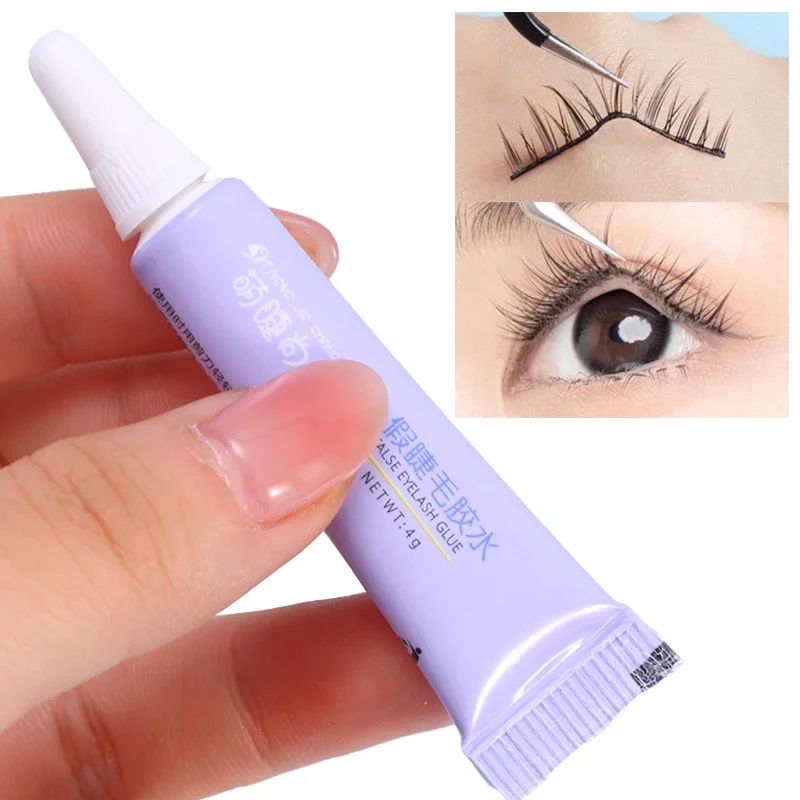 Top Trends: Waterproof False Eyelash Glue Lash Extensions Long Lasting White Glues Fake Eyelashes Extension Glues With Tweezers Makeup Tools Shoppable Styles