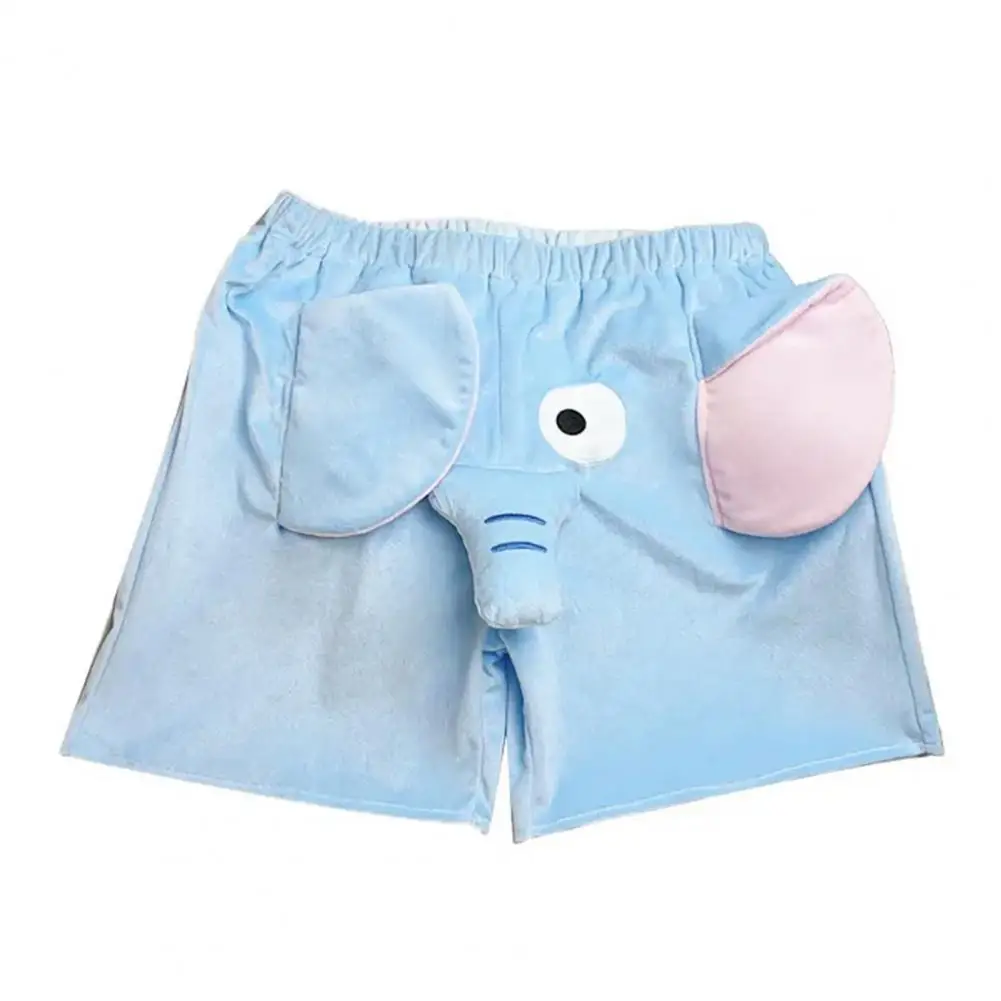 Top Trends: Stylish Fuzzy Cartoon Lovely Elephant Summer Men Women Sleep Shot Pants Home Wear Pyjama Shorts Women Pyjama Shorts Shoppable Styles - Image 3