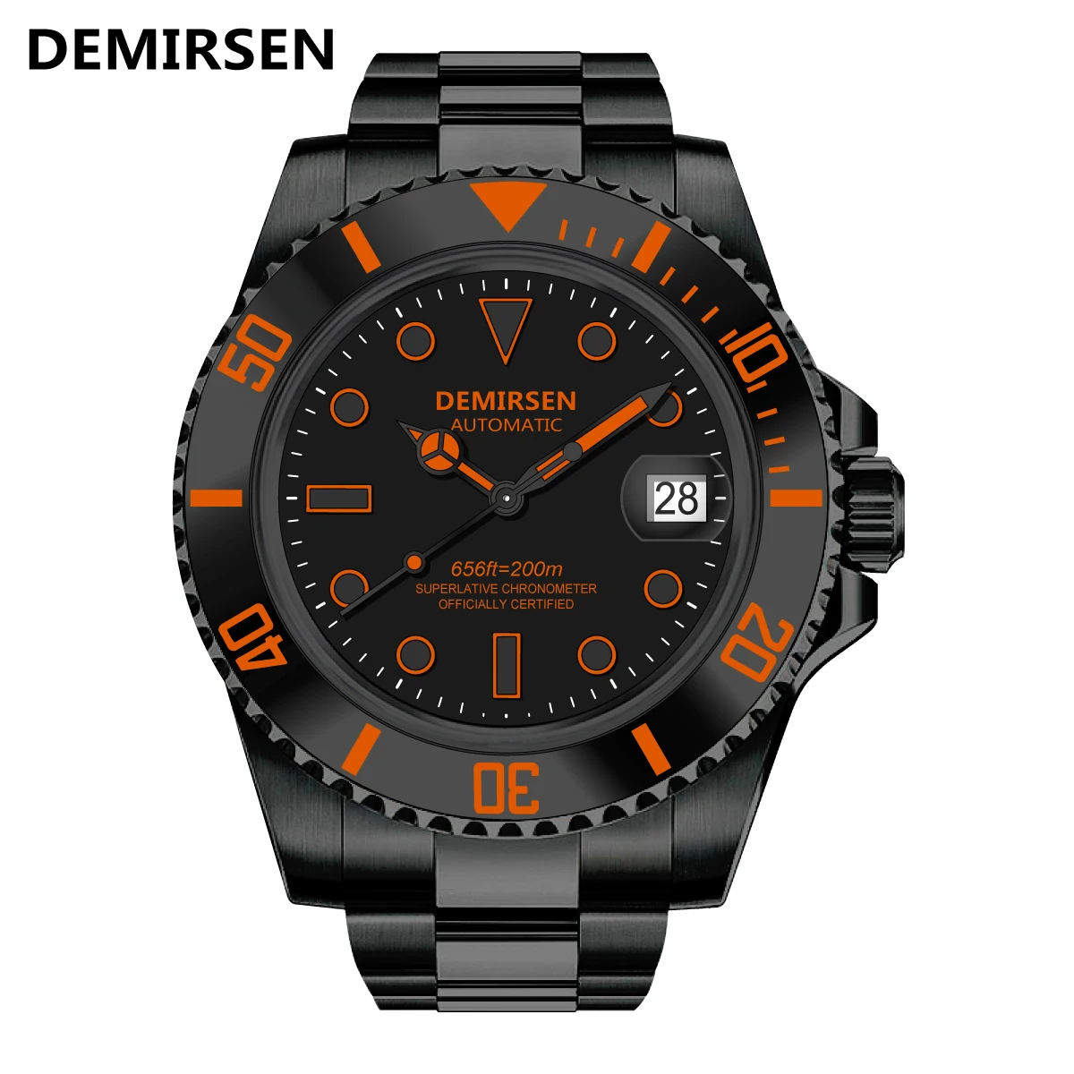 Top Trends: Demirsen Drop Shipping Luxury Sapphire Glass Automatic Wristwatch Waterproof 200M Mechanical Watches Top Brand Watch For Men Shoppable Styles - Image 2