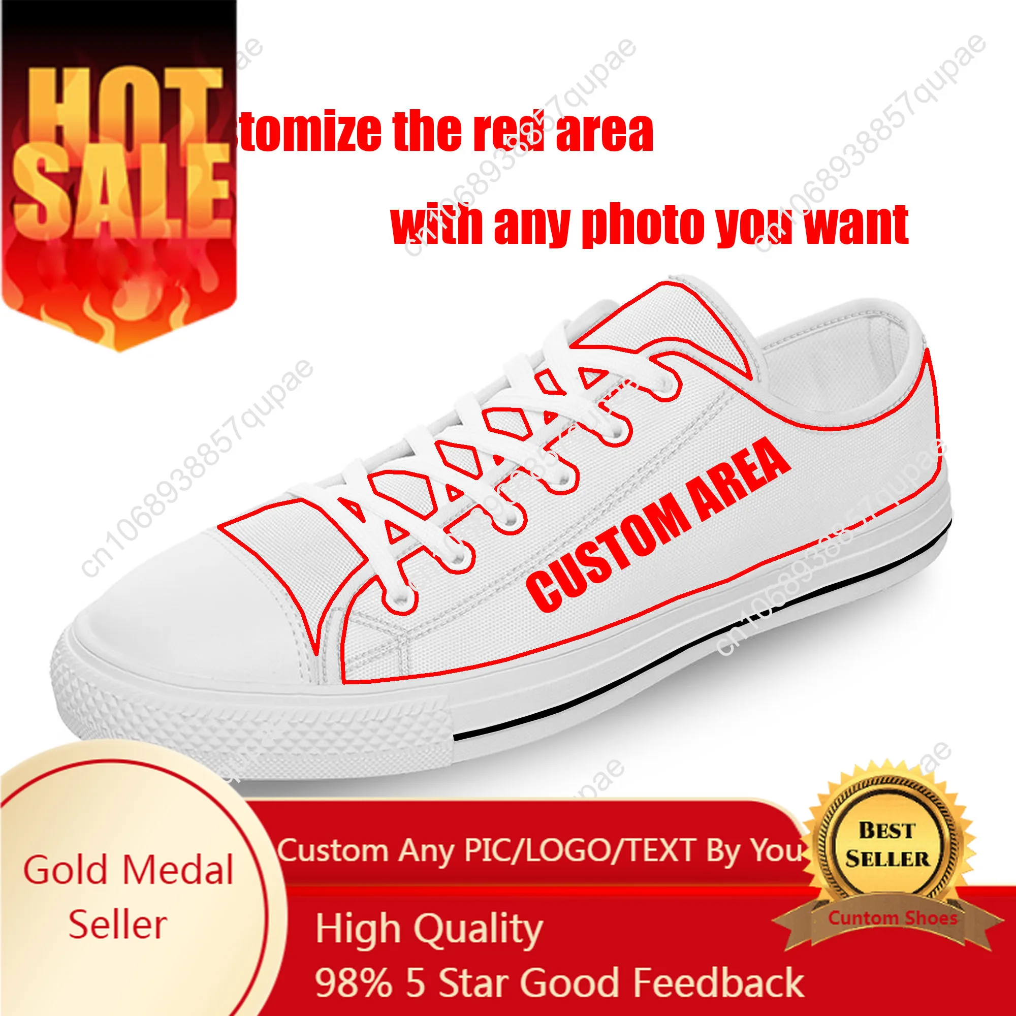 Top Trends: Custom Low Top High Top Sneakers Mens Womens Teenager High Quality Canvas Sneaker 3D Print Casual Couple Shoes Personalized Shoe Shoppable Styles