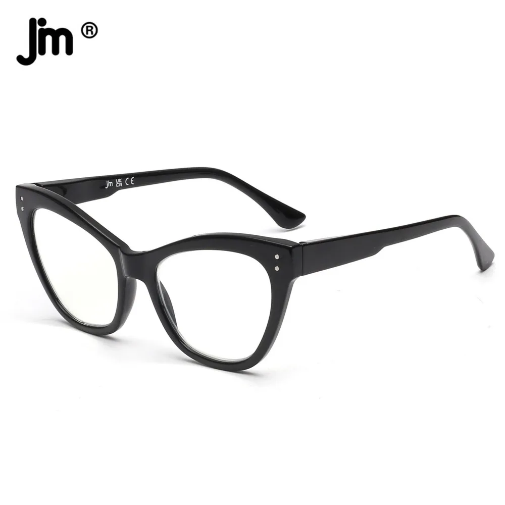 Top Trends: JM Spring Hinge Anti Blue Light Cat Eye Women Reading Glasses Presbyopic Glasses Diopters + 1 1.5 2.0 2.5 3.0 3.5 4.0 Shoppable Styles