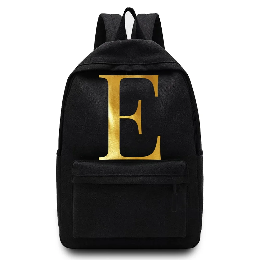 Top Trends: New Canvas Couple High School Bag Men Backpack Shoulders Laptop Backpack Unisex Backpacks Letter Name Pattern PrintedSport Bag Shoppable Styles - Image 2