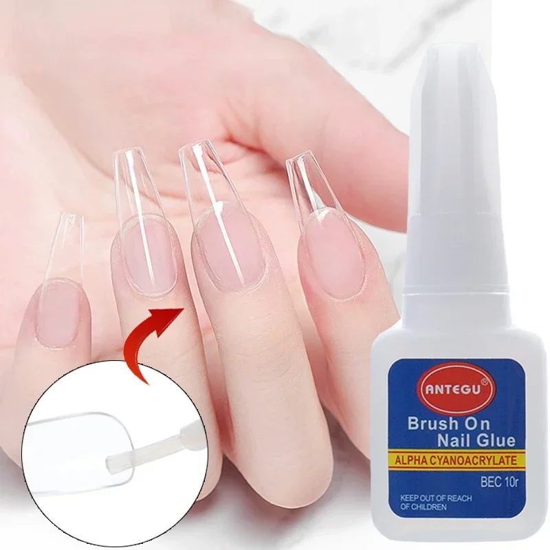 Top Trends: Transparent Nail Glue With Brush Fast Drying Acrylic False Nail Tips Nail Art Accesories Adhesive Manicure Tool Rhinestone Glue Shoppable Styles