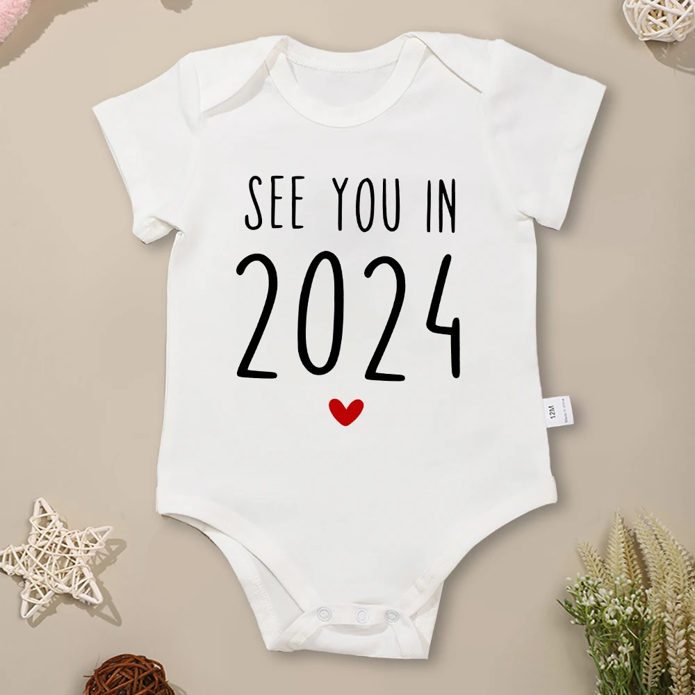 Top Trends: I LOVE MOM & DAD 2024 Baby Boy Girl Clothes Body Pregnancy Announcement Newborn Onesies Cotton Cozy Infant Outfits Surprise Gift Shoppable Styles - Image 2