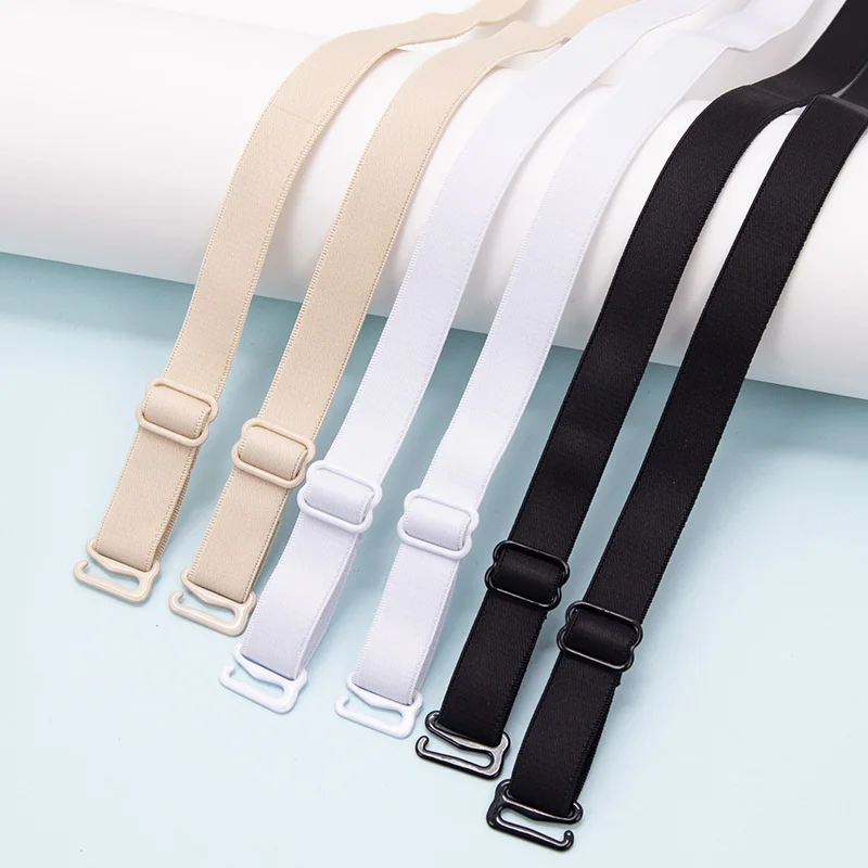 Top Trends: Women Slip Resistant Bra Straps Double Shoulder Elastic Brassiere Lady Push Up Bra Black White Invisible Accessories Lingerie Shoppable Styles