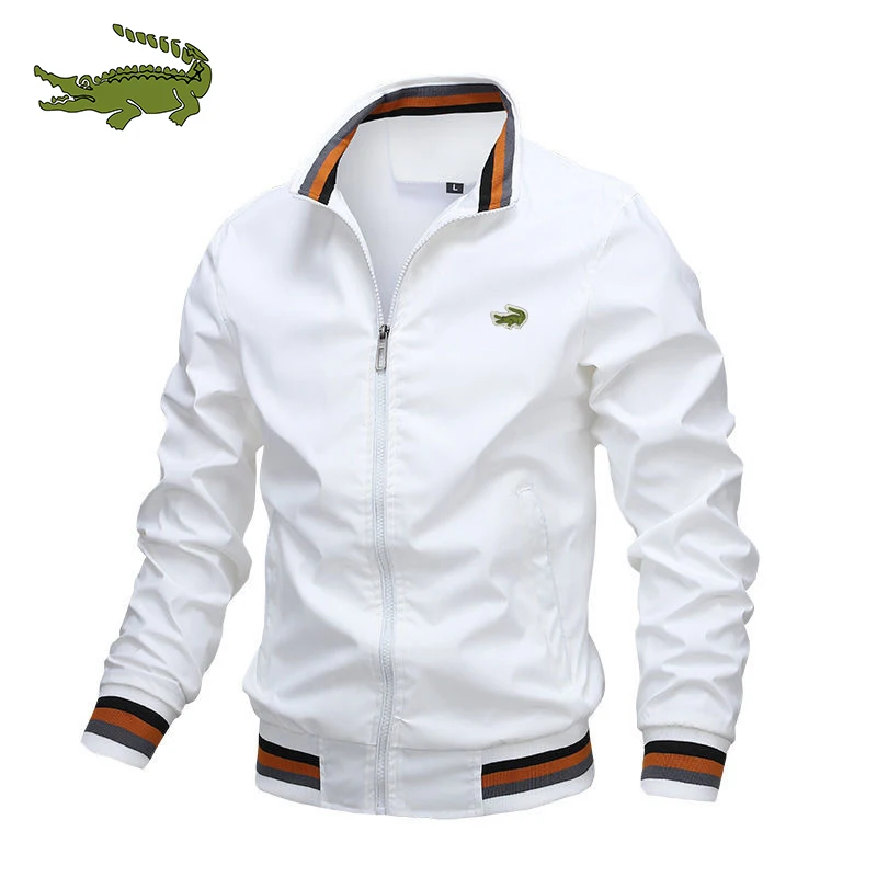 Top Trends: Men&#039;s Embroidered CARTELO Jacket High Quality Standing Collar Business Fashion Casual Zipper Outdoor Sports Coat Windbreaker Shoppable Styles