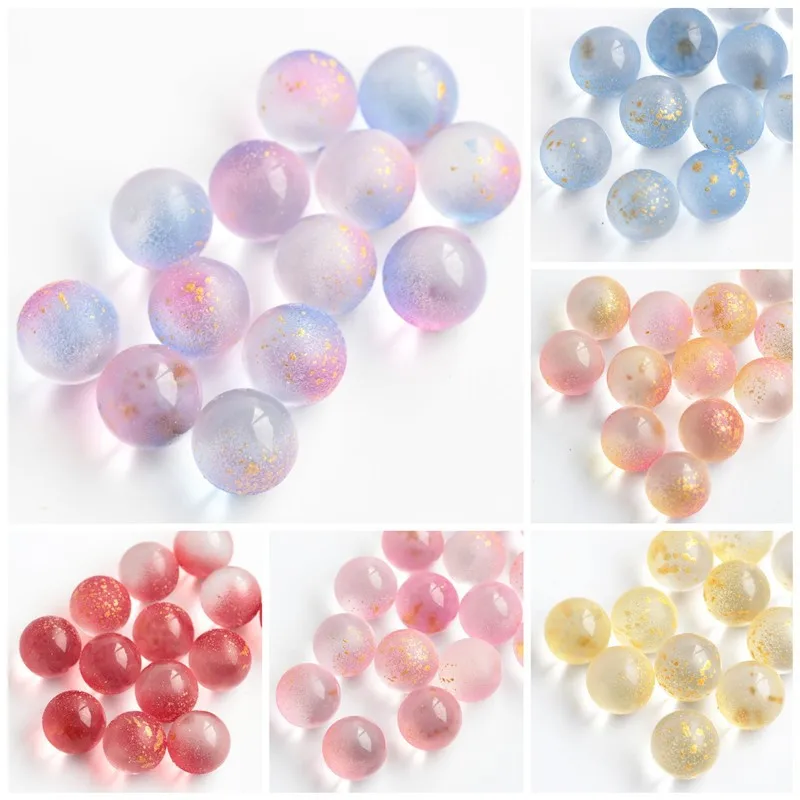 Top Trends: 10pcs Round Ball 10mm 12mm No Hole Sphere Lampwork Crystal Glass Loose Beads For Jewelry Making DIY Crafts Flower Findings Shoppable Styles