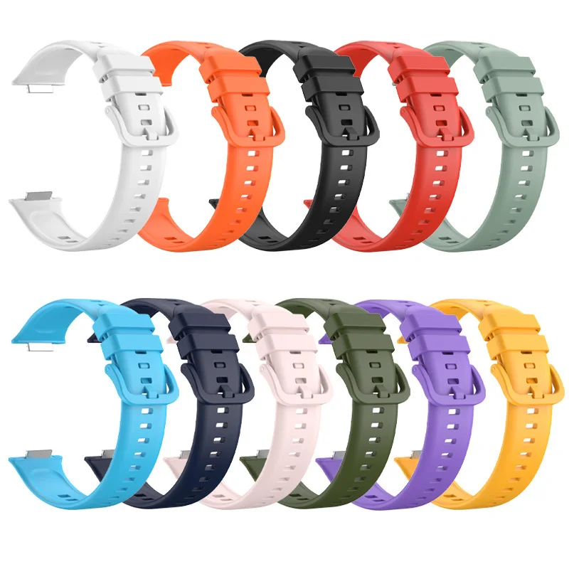 Top Trends: Silicone Band For Huawei Watch Fit 2 Strap Smartwatch Wristband Metal Buckle Sport Replacement Bracelet Huawei Watch Fit2 Correa Shoppable Styles - Image 5