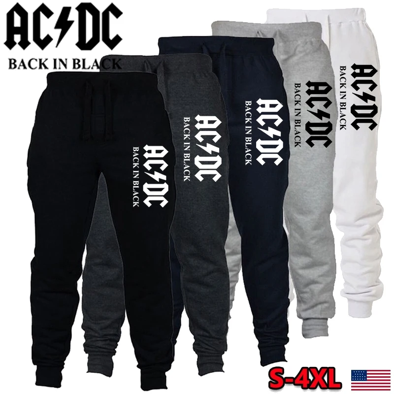 Top Trends: New Men Trousers Fitness Sweatpants Acdc Casual Pants Soft Sports Pants Jogging Pants Plus Size S-4XL Shoppable Styles