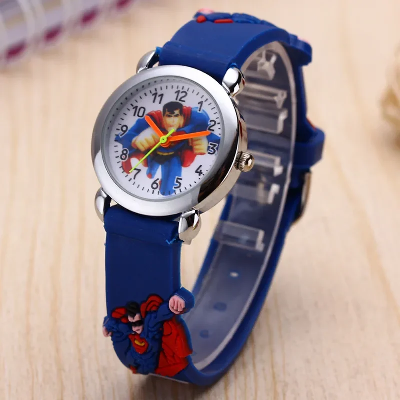 Top Trends: Disney Superman Minnie Spider Man Watch Creative Gift For Elementary School Students With Silicone Quartz Flap Ring Wristwatch Shoppable Styles