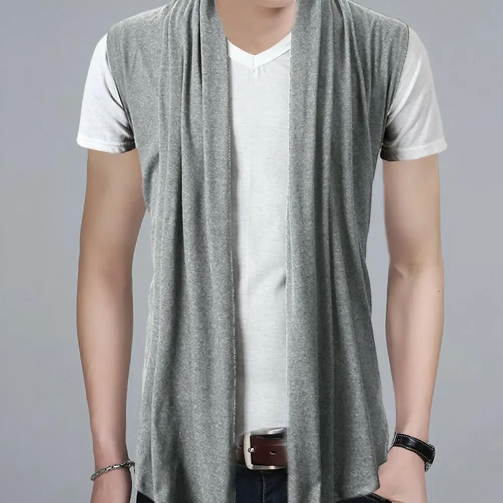 Top Trends: Cardigan Vest Trendy Super Soft Solid Color Pure Color Pleated Coat Streetwear Men Cardigan Cardigan Jacket Shoppable Styles - Image 3